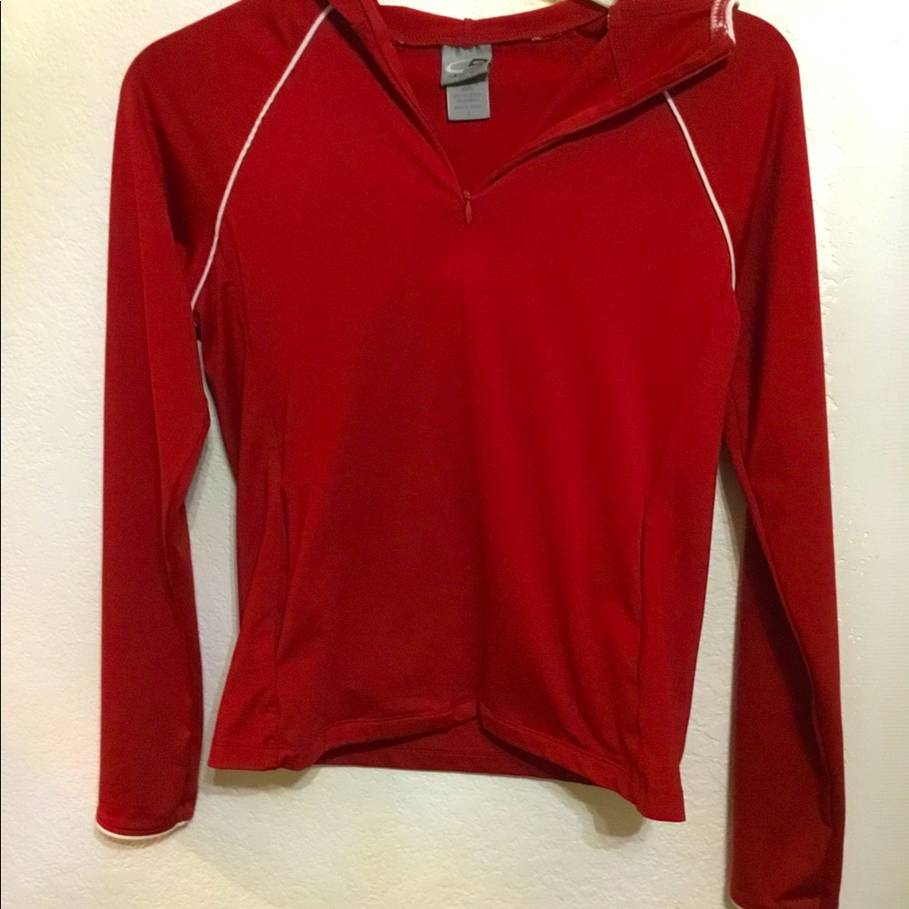 Red Champion hoodie